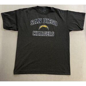 Vintage San Diego Chargers T-Shirt Men's Size XL Gray Short Sleeve Graphic NFL